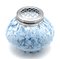 Vaso bohémien Pique Fleurs con griglia e puntini blu, fine anni '30, Immagine 3