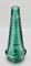 Vase avec Verres Optiques en Cristal Taillé Turquoise de Beyer, Allemagne 3