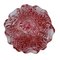 Cuencos de cristal de Murano Sommerso rojos con motas plateadas y borde ondulado. Juego de 2, Imagen 6