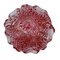 Rote Sommerso Muranoglasschalen mit silbernen Flecken & gewelltem Rand, 2er Set 6