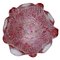 Rote Sommerso Muranoglasschalen mit silbernen Flecken & gewelltem Rand, 2er Set 8