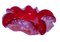 Cuencos de cristal de Murano Sommerso rojos con motas plateadas y borde ondulado. Juego de 2, Imagen 2