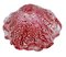 Cuencos de cristal de Murano Sommerso rojos con motas plateadas y borde ondulado. Juego de 2, Imagen 7