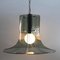 Italian Mid-Century Modern Acrylic Glass Pendant Lamp 3