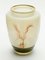 Handgefärbte Vase aus gepresstem Glas mit Goldrand, 1940er 2
