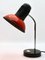 Lámpara de mesa auxiliar o de escritorio ajustable en rojo de Massive, años 70, Imagen 3