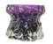 Rock Crystal Range Vases in Deep Purple from Ingrid Glass, Germany, Set of 2 2