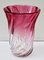 Signed Sculpted Crystal Vase with Amethyst Core from Val Saint Lambert, Belgium 5
