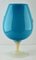 Italian Cognac Glass in Turquoise Opaline from Empoli Florence, 1970s 7