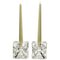 Glass Ice Cube Candlesticks from Peill & Putzler, Set of 2, Image 2