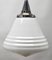 Pendant Stem Lamp with Large Tiered Opaline Shade from Philips, Belgium, 1930s 5