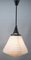 Pendant Stem Lamp with Large Tiered Opaline Shade from Philips, Belgium, 1930s 9