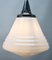 Pendant Stem Lamp with Large Tiered Opaline Shade from Philips, Belgium, 1930s 2