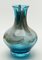 Hand Blown Art Glass Pitcher with Agate-Colored Swirls & Handle, Image 3