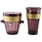 Art Deco Amethyst Vases with Classical Frieze from Walther, Germany, Set of 2, Image 1