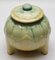 Art Deco Lidded Pot on Three Rectangular Feet with Drip Glazes, Image 6