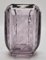 Art Deco Amethyst Vase mit Graviertem Geometrischem Design 5