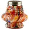 Pique Fleurs Vase in Multicolored Splatter Glass with Grille 1