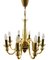Bohemian Handcrafted Amber Murano Crystal Chandelier with 8 Arms 15