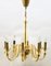 Bohemian Handcrafted Amber Murano Crystal Chandelier with 8 Arms 6
