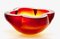 Murano Glass Bowl with Four Lobes Attributed to Flavio Poli for Seguso, Image 2