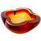 Murano Glass Bowl with Four Lobes Attributed to Flavio Poli for Seguso 1