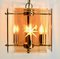 Cuboid Ceiling Center-Light with 4 Lamps Behind Bronzed Glass Panels 11