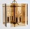 Cuboid Ceiling Center-Light with 4 Lamps Behind Bronzed Glass Panels, Image 6