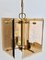 Cuboid Ceiling Center-Light with 4 Lamps Behind Bronzed Glass Panels 5