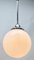 Pendant Stem Lamp with Opaline Globe Shade from Phillips, Netherlands, 1930s 3