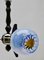 Pendant with 3 Globes of Clear Glass with Orange and Blue Inclusions from Mazzega, Image 12