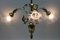 Pendant Chandelier in Solid Polished Brass with Three Arms, Late 19th Century 18
