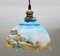 Art Deco Ceiling Lamp with Glass Shade from Scailmont Belgium, 1930s 5
