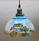 Art Deco Ceiling Lamp with Glass Shade from Scailmont Belgium, 1930s, Image 3
