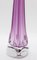 Large Crystal Table Lamp in Amethyst from Val Saint Lambert, Image 5