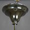 Functionalistic Bauhaus Style Pendant Lamp with Opaline Glass Shade, Image 4