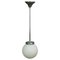 Functionalistic Bauhaus Style Pendant Lamp with Opaline Glass Shade 1