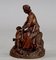 Black Forest Wood Carving of Mother with Child and Cat 2