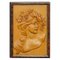 Wooden Carved Victorian Lady Wall Plaque, 1920s 1