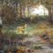 Cerf avec Biche et Faon dans la Forêt par Ludwig Sellmayr, 1880s 3