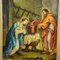 Mary and Joseph in the Barn of Bethlehem, Oil on Canvas, Framed 2