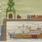 Frachtschiff auf Quay Maritime Dekoration Poster Rollable Wall Chart 4