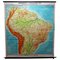 Vintage South America Brasilia and Neighbour States Rollable Map Wall Chart, Image 1