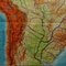 Póster vintage con mapa enrollable de Sudamérica, Brasilia y los estados vecinos, Imagen 6