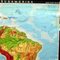 Carte Déroulante du Continent Amérique du Sud Vintage 3