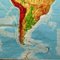 Carte Déroulante du Continent Amérique du Sud Vintage 4