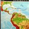 Vintage South America American Continent Pull Down Map 2
