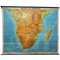 Vintage Mittel- und Südafrika Wandkarte Rollbare Landkarte 1