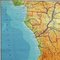 Vintage Mittel- und Südafrika Wandkarte Rollbare Landkarte 2