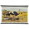 Vintage Steppe Animals Ostrich Gazelle Gnus Wall Chart Kids Room Decoration, Image 1